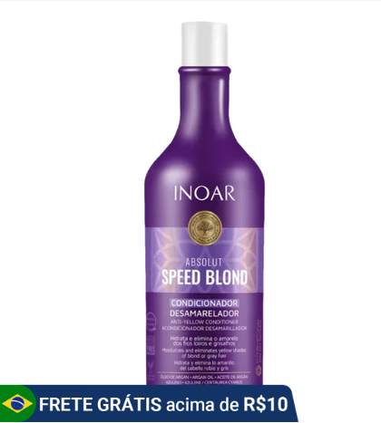 CONDICIONADOR ABSOLUT SPEED BLOND DESAMARELADOR 1L- INOAR
