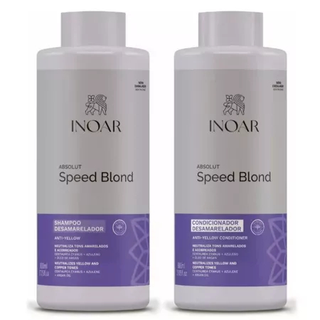Inoar - Absolut Speed Blond Desamarelador Shampoo e Condicionador 800ml