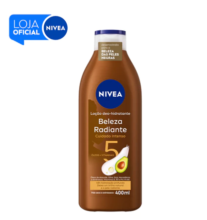 NIVEA Hidratante Desodorante Beleza Radiante Cuidado Intenso 400ml