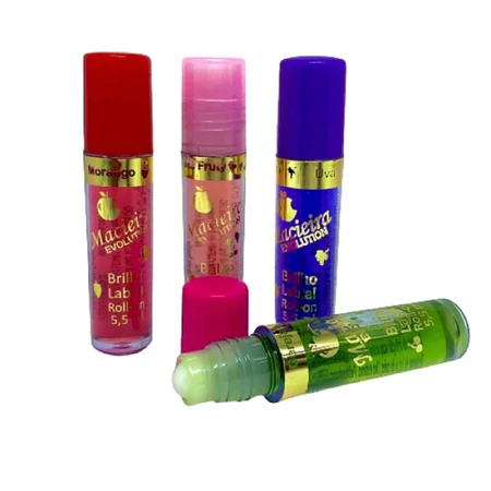 Brilho Labial Rollon Macieira HD, Kit c/ 6 peças