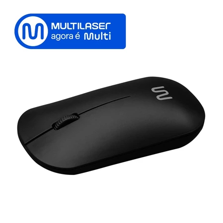 Mouse Sem Fio 2.4GHZ 1200DPI Usb Preto Multi (Multilaser) - MO307