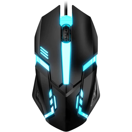 Mouse Usb Gamer V1 RBG 1600 DPI Led Colorido PC Notebook Computador Games Jogos