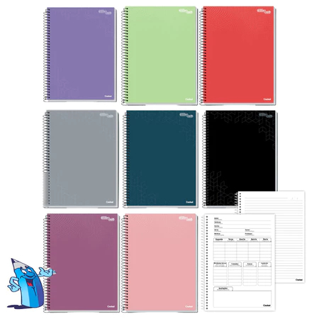 CADERNO 16 MATERIAS UNIVERSITÁRIO COR ÚNICA ESSENCIALE 224 FOLHAS ESPIRAL CREDEAL