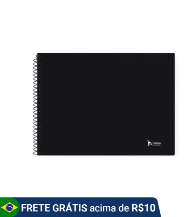 Caderno Meia Pauta Pedagógico 96 Folhas Espiral Capa Dura