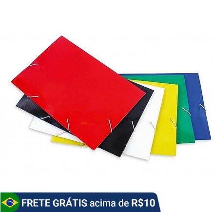 Pasta Aba Elástica Oficio Varias Cores Disponíveis Sem ilhós Mega Oferta