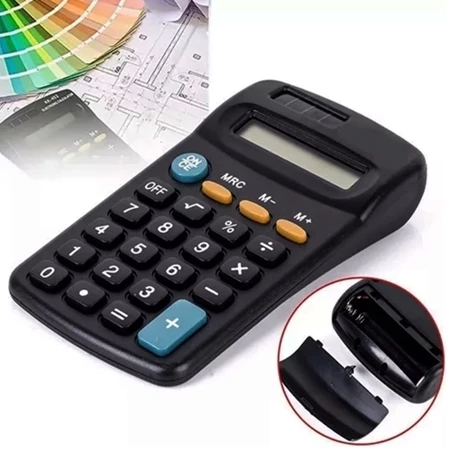 Calculadora Preta Pequena 8 dígitos Relinx