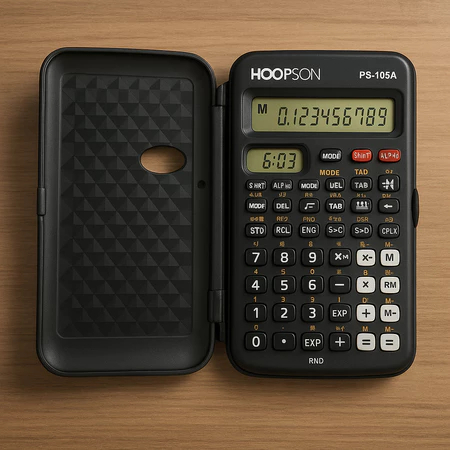 Calculadora Científica com Duplo Display, Relógio e 240 Funções – Uso Profissional 10 digitos