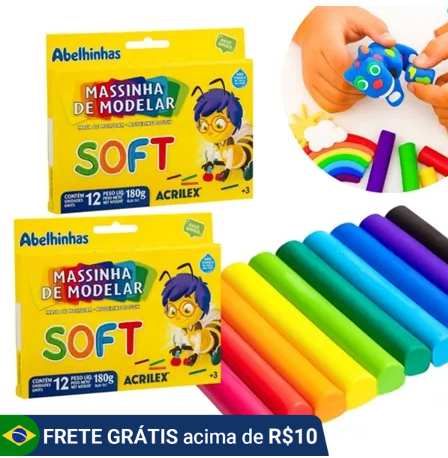 Kit 12/24/36 Massinhas De Modelar 12 Cores Não Tóxico Escolar Festa Infantil Lembrancinhas Colorido